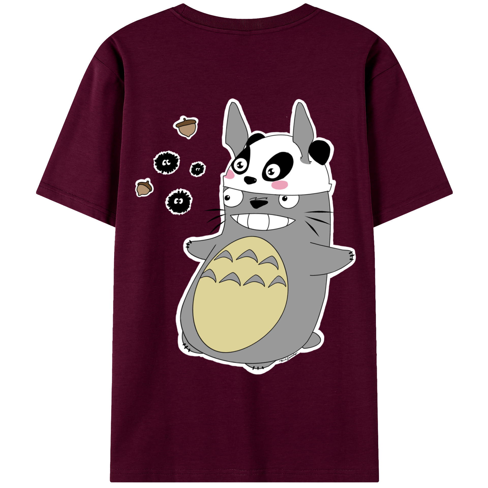 （画像用） となりのトトロ 草壁メイ 草壁サツキ My Neighbor Totoro Satsuki Kusakabe Mei Kusakabe レディース半袖Tシャツ(バックプリント)